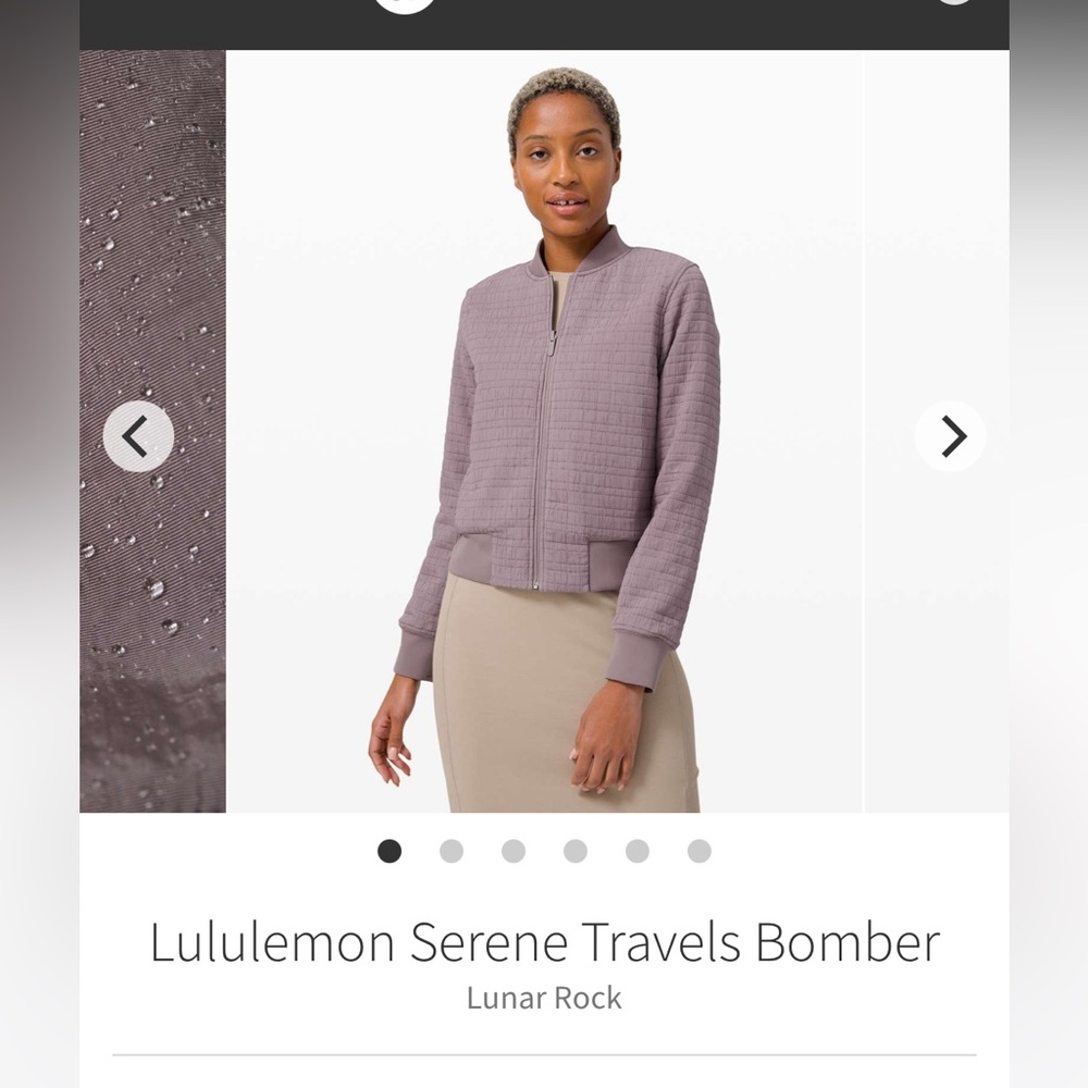 Lululemon Serene Travels Bomber